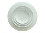 Assiette à dîner verte pâle émaillée